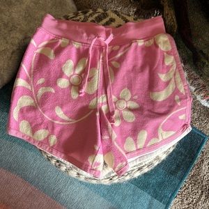 Urban outfitters, smiley flower pink drawstring shorts, size medium.